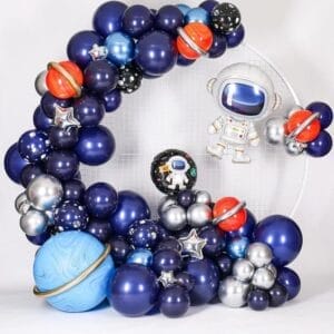 Backdrop sinh nhật cho bé chủ đề Phi Hành Gia BBX571