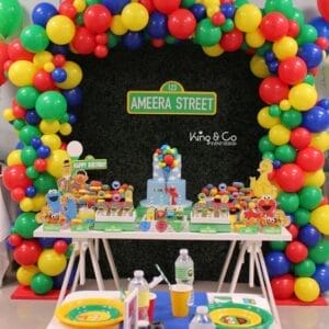 Bàn quà trang trí sinh nhật BBX602