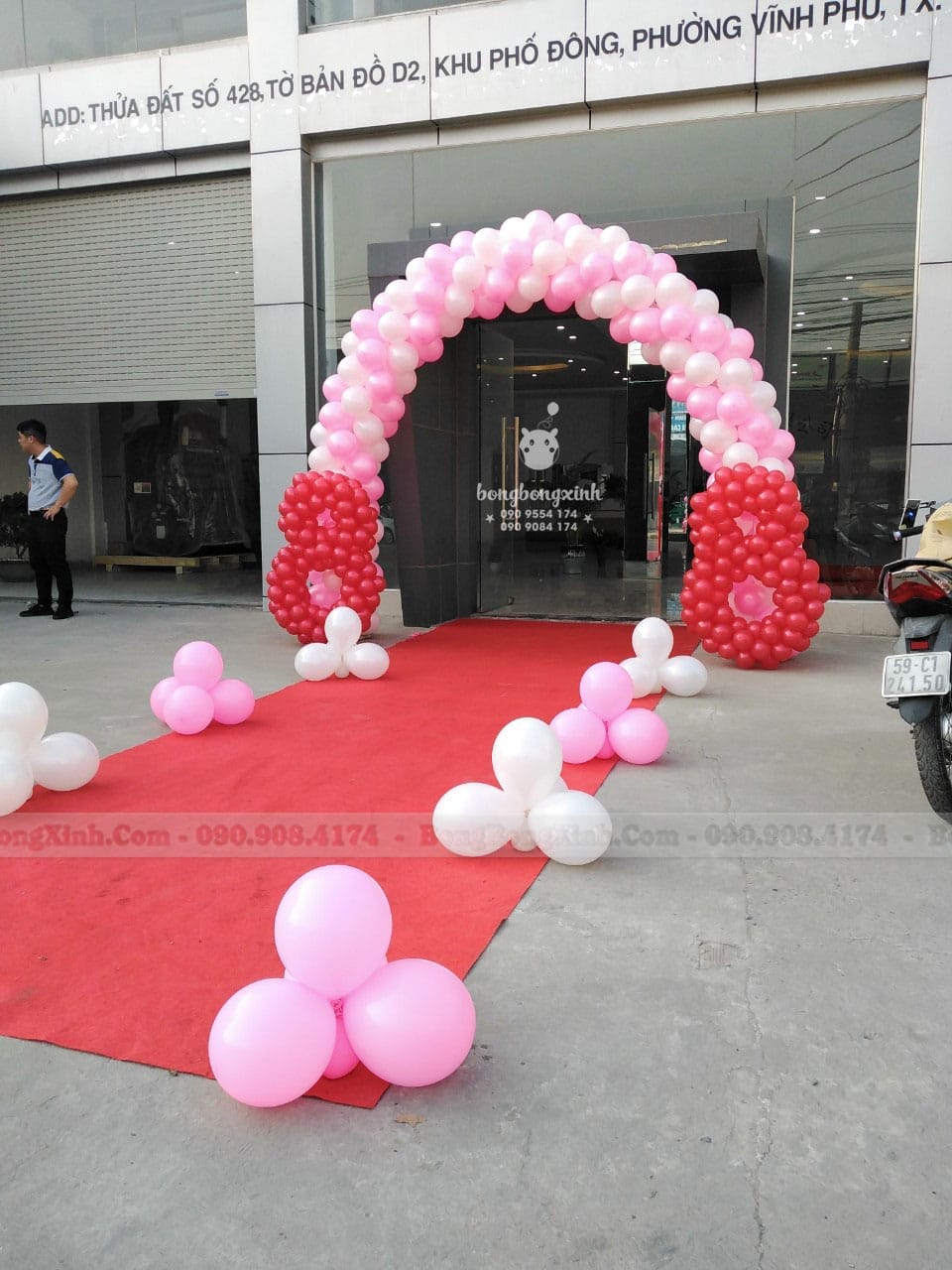 Trang trí cổng chào khai trương CC065 Trang trí cổng chào khai trương CC065