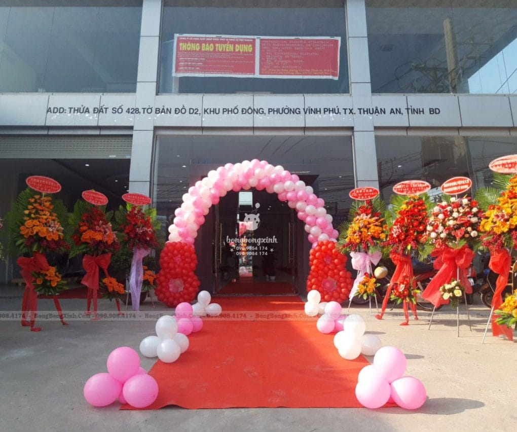 Trang trí cổng chào khai trương CC065 Trang trí cổng chào khai trương CC065
