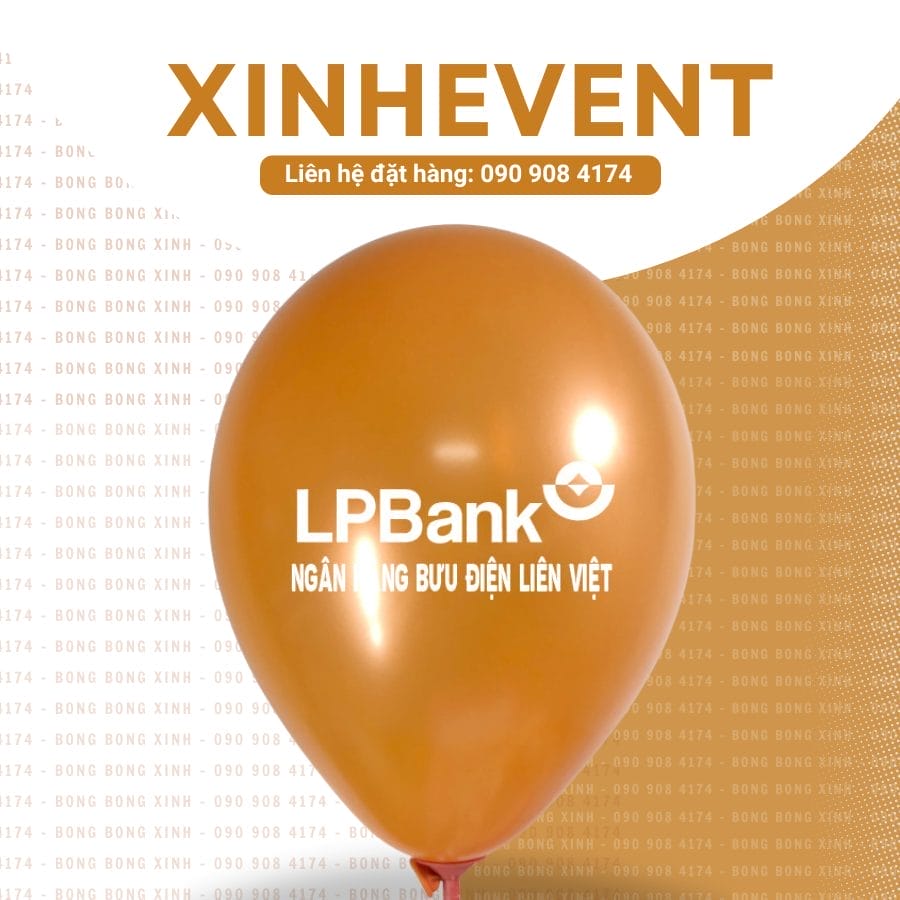 In logo lên bong bóng quảng cáo giá rẻ BBI035 Bong in logo lbbank