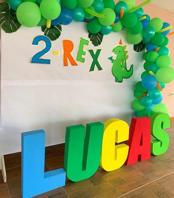 Backdrop sinh nhật chủ đề khủng long BBX145 trang trí sinh nhật cho bé trai