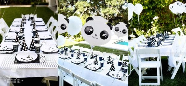 Bàn tiệc sinh nhật trọn gói Panda