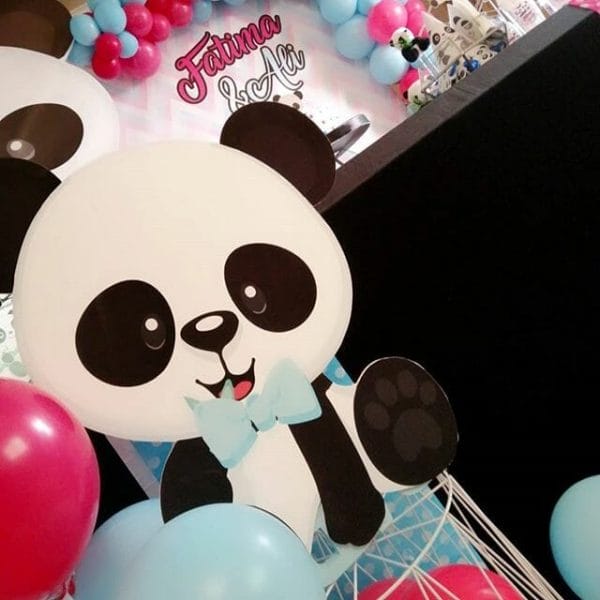 Tiểu cảnh trang trí bàn quà trang trí đôi chủ đề gấu trúc BBX213 Tiểu cảnh trang trí bàn quà trang trí đôi chủ đề gấu trúc BBX213