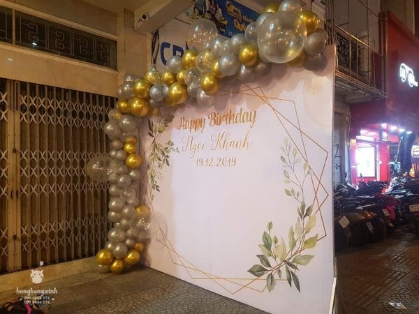 Backdrop sinh trang trí ngoài trời góc nhìn khác BBX223