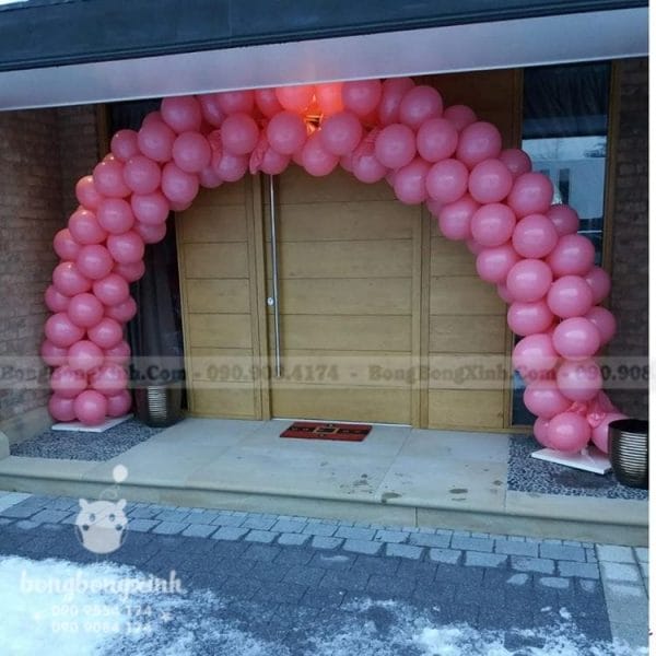 Cổng chào sinh nhật  màu hồng