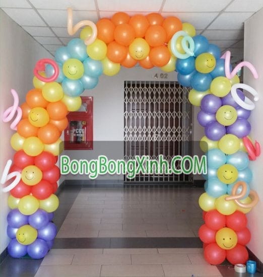 Cổng chào bong bóng trang trí tiệc cưới 063 Cổng chào bong bóng trang trí tiệc cưới 063