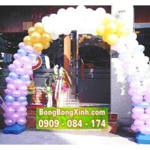 Trang trí tiệc cưới cổng chào bong bóng 065