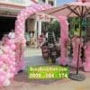 Trang trí tiệc cưới cổng chào hồng trắng 069 Trang trí tiệc cưới cổng chào hồng trắng 069