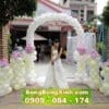 Trang trí tiệc cưới cổng chào màu trắng 070 Trang trí tiệc cưới cổng chào màu trắng 070