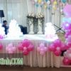 Bàn kí tên tiệc cưới màu hồng trắng xinh xắn 035