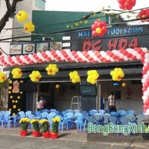 Cổng chào bong bóng trang trí ngày khai trương 041