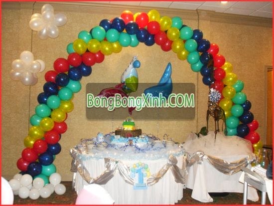 Cổng chào trang trí sinh nhật tuyệt đẹp 0124 Cổng chào trang trí sinh nhật tuyệt đẹp 0124