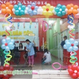 Cổng chào khai trương hình bông hồng CC046