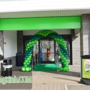 Cổng chào khai trương màu xanh lá CC047