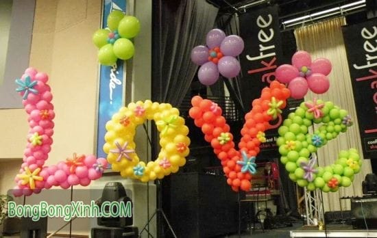 Chữ bong bóng LOVE CBB031 Chữ bong bóng LOVE CBB031