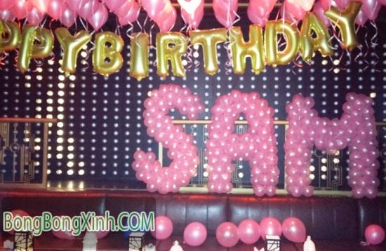 Chữ bong bóng tặng sinh nhật SAM CBB034 Chữ bong bóng tặng sinh nhật SAM CBB034