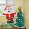 Bong bóng ông già noel và cây thông NE005 Bong bóng ông già noel và cây thông NE005