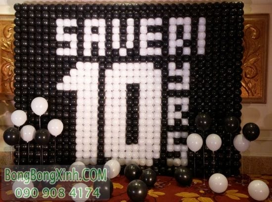 Tường bong bóng trang trí sự kiện ngày kỉ niệm TBB032 Tường bong bóng trang trí sự kiện ngày kỉ niệm TBB032
