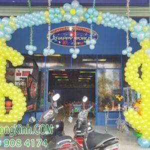 Cổng chào trang trí sự kiện khai trương may mắn CC050
