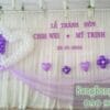 Trang trí sân khấu tiệc cưới trái tim SS038 Trang trí sân khấu tiệc cưới trái tim SS038