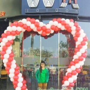 Cổng chào bong bóng dành cho tiệc cưới xinh đẹp CA110