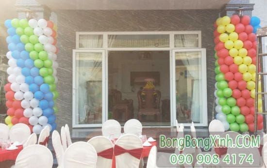 Trụ bong bóng đủ màu sắc trang trí sự kiện TBB133 Trụ bong bóng đủ màu sắc trang trí sự kiện TBB133