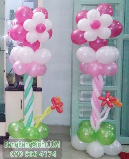 Trụ bong bóng hoa trang trí sinh nhật TBB137 Trụ bong bóng hoa trang trí sinh nhật TBB137