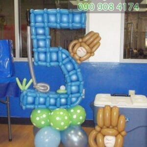 Tạo hình bong bóng số năm nghệ thuật SBB014