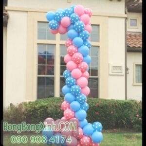 Bong bóng số trang trí sân vườn SBB015 cao 3m