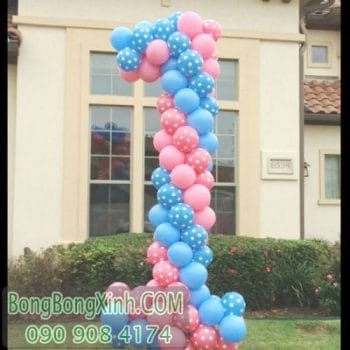 Bong bóng số có thể kết hợp cùng với cổng chào khai trương Bong bóng số có thể kết hợp cùng với cổng chào khai trương