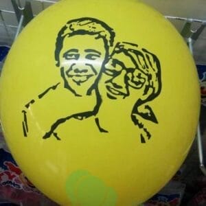 Bong bóng in hình yêu thích