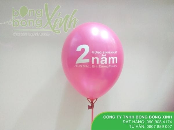 Bong bóng in chữ Happy Birthday cho siêu thị AEON MALL BBI017 Bong bóng in chữ Happy Birthday cho siêu thị AEON MALL BBI017