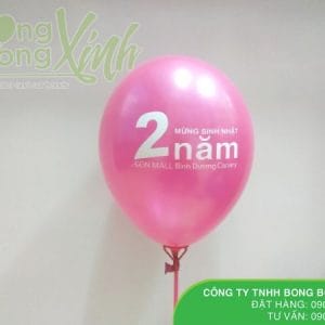 Bong bóng in chữ Happy Birthday cho siêu thị AEON MALL BBI017