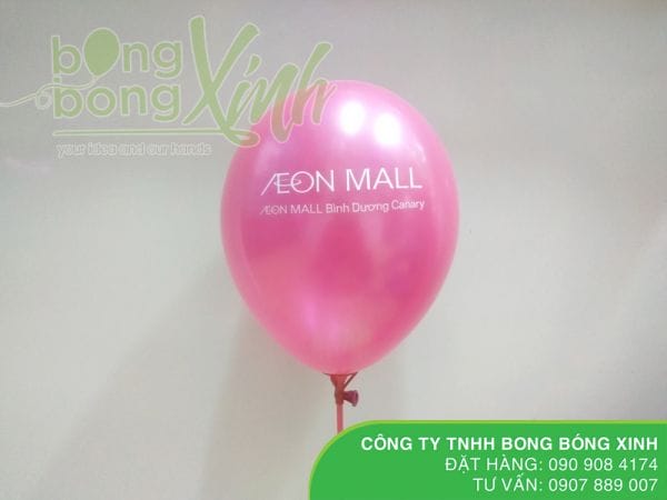 Bong bóng in chữ Happy Birthday cho siêu thị AEON MALL BBI018