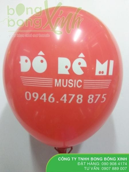 Bóng in dùng trong buổi khai trương