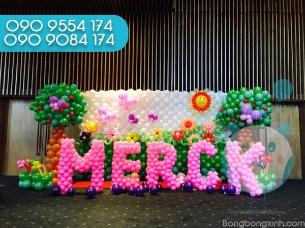 Trang trí sự kiện với tường bong bóng và chữ bong bóng TBB036 Trang trí sự kiện với tường bong bóng và chữ bong bóng TBB036