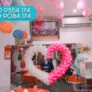 Trang trí bong bóng trái tim TT018