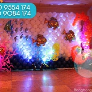 Trang trí sinh nhật cho bé với tường bong bóng TB037