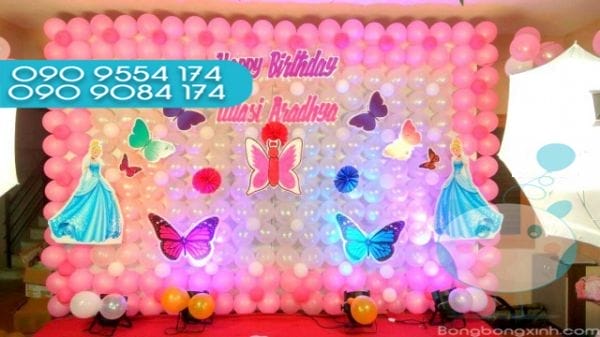 Tường bong bóng trang trí sinh nhật TBB038 Tường bong bóng trang trí sinh nhật TBB038