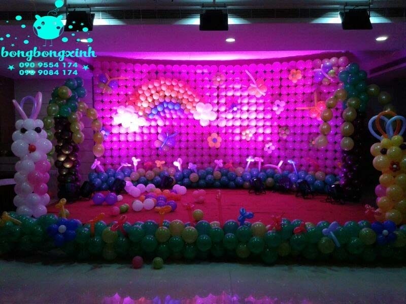 Sân khấu trang trí sinh nhật cho bé SK059 Sân khấu trang trí sinh nhật cho bé SK059