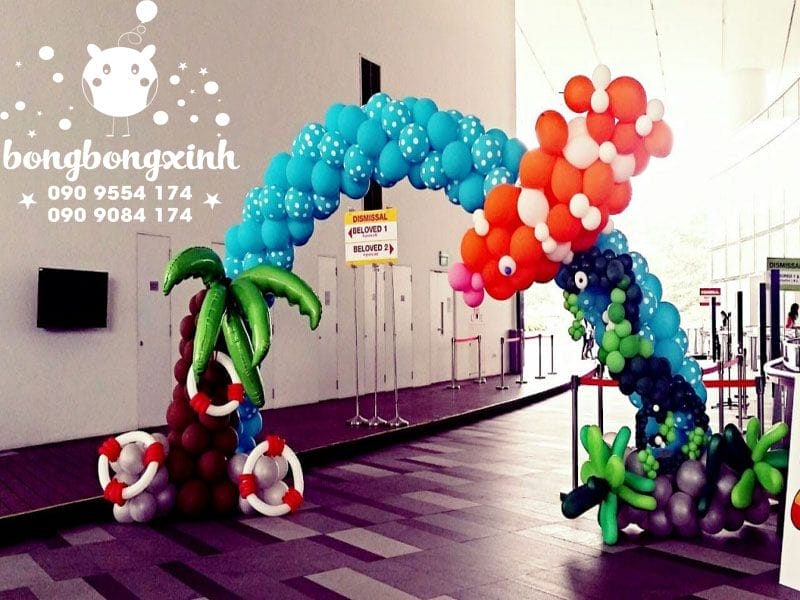 Trang trí cổng chào sinh nhật CB150 Trang trí cổng chào sinh nhật CB150