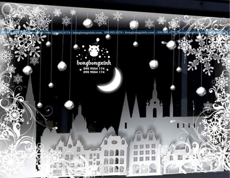 Backdrop sinh nhật chủ đề đêm trăng BBBN128