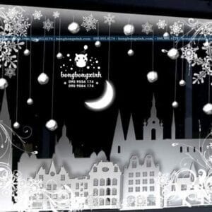 Backdrop sinh nhật chủ đề đêm trăng BBBN128