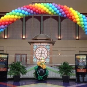 Cổng chào sinh nhật bong bóng Rainbow CB138