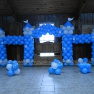 Cổng chào sinh nhật bong bóng cung điện CB141