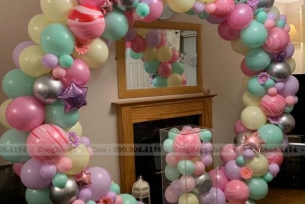 cTiểu cảnh sinh nhật bong bóng các vì sao TCSN002 Tiểu cảnh sinh nhật bong bóng các vì sao TCSN002