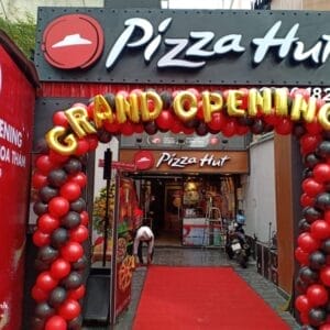 Cổng chào khai trương Pizza Hut BBX036