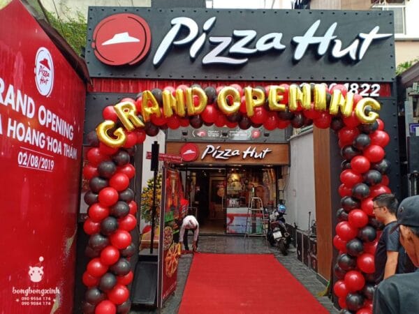 Cổng chào khai trương Pizza Hut BBX036