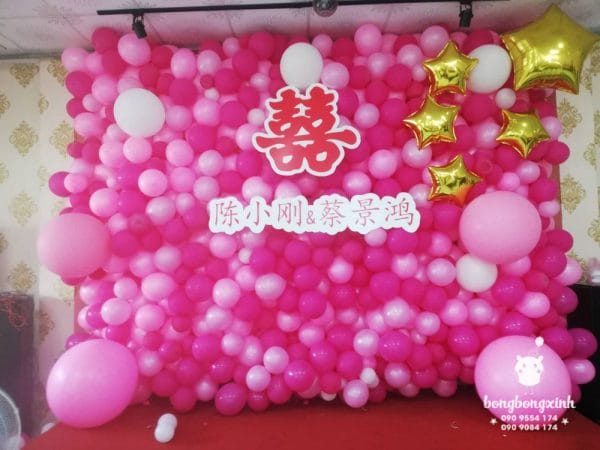 Backdrop sinh nhật phong cách Trung Hoa BBX054